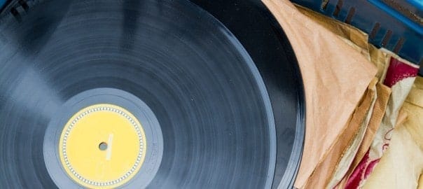 Vinyl records storage